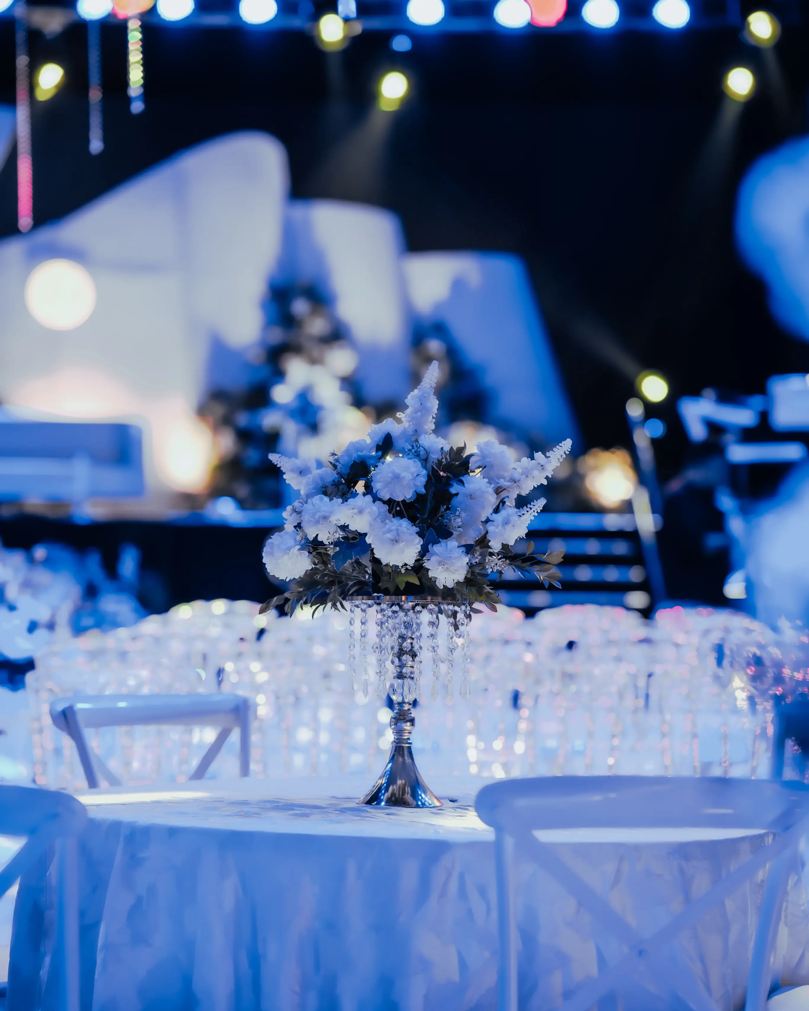 Crystal chair seating arrangement